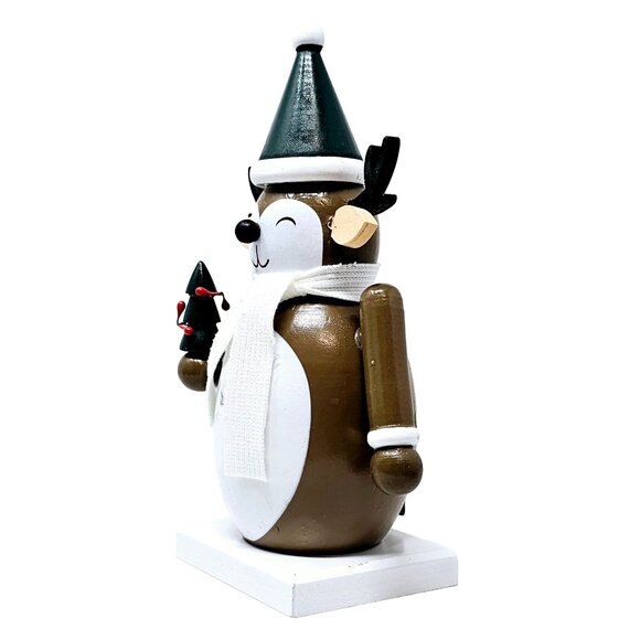 Winter Reindeer 7" Christmas Nutcracker - Picture 2 of 3